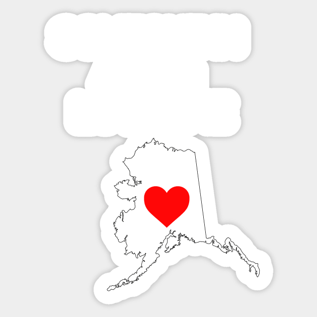 Someone in Alaska Loves Me Sticker by HerbalBlue